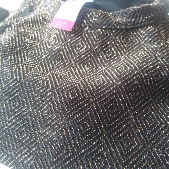 No Boundaries women's size XL black and gold cold shoulder metallic blouse - Picture 16 of 16